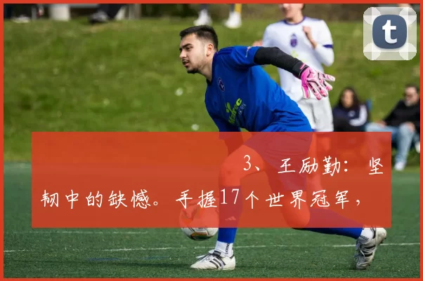 ​​​​​​​​​3、王励勤：坚韧中的缺憾。手握17个世界冠军，3届世锦赛夺冠，唯独缺奥运会单打金牌，职业生涯中也留下了不完美的感叹。