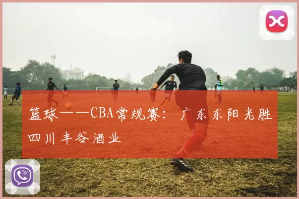 篮球——CBA常规赛：广东东阳光胜四川丰谷酒业